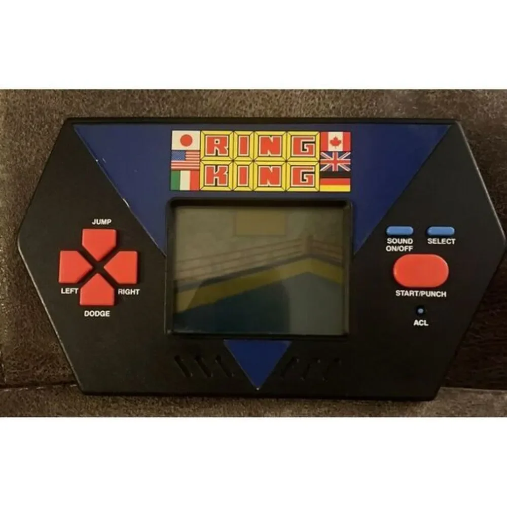 ACCLAIM RING KING HANDHELD VIDEO GAME 1989 VINTAGE‎ NO BATTERY COVER, TESTED